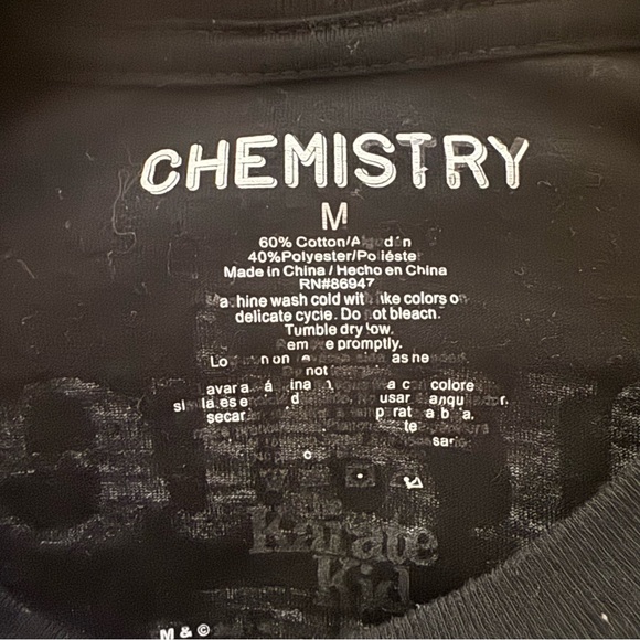 Chemistry Black and Red Karate Kid Long Sleeve Tee - Picture 9 of 10